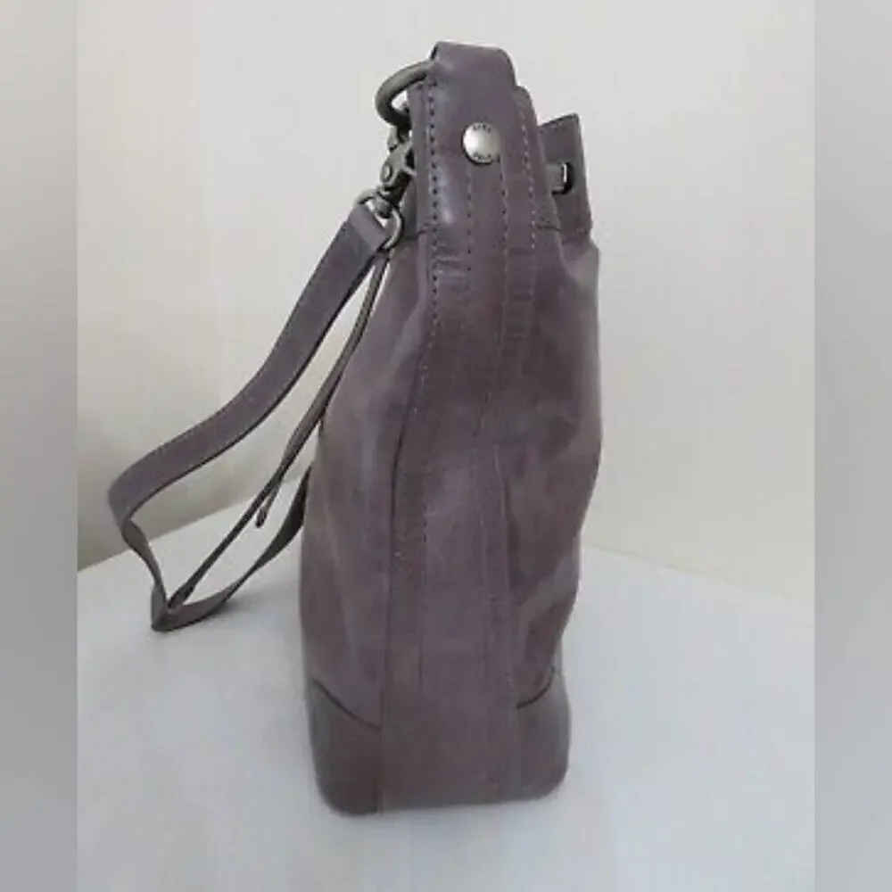 FRYE‎ MELISSA LEATHER DRAWSTRING HOBO BAG PURSE NEW AMETHYST